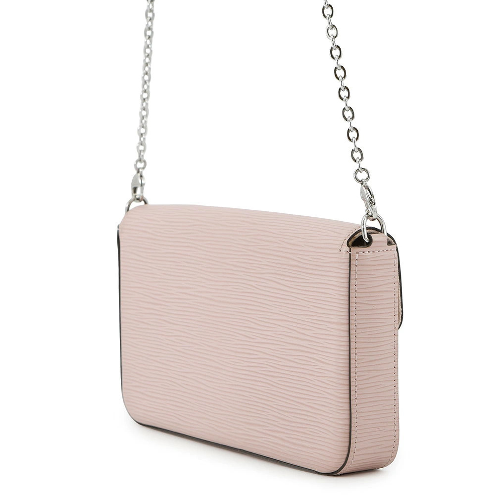 Louis Vuitton Chain Wallet Pochette Epi Felicie Black